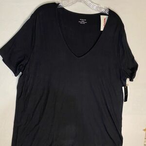 Grace Classic Black V-Neck Tee